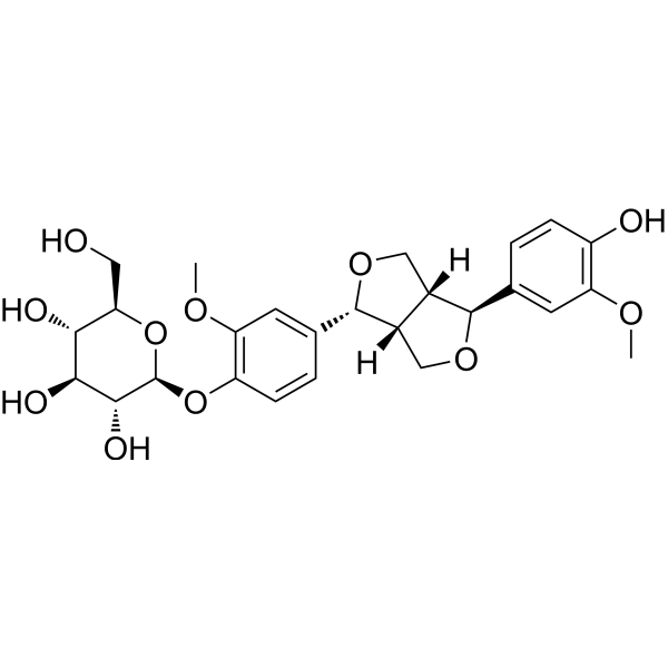 Epipinoresinol-4-O-β-glucoside ((+)-Epipinoresinol-4′′-β-D-glucoside) 74983-66-7